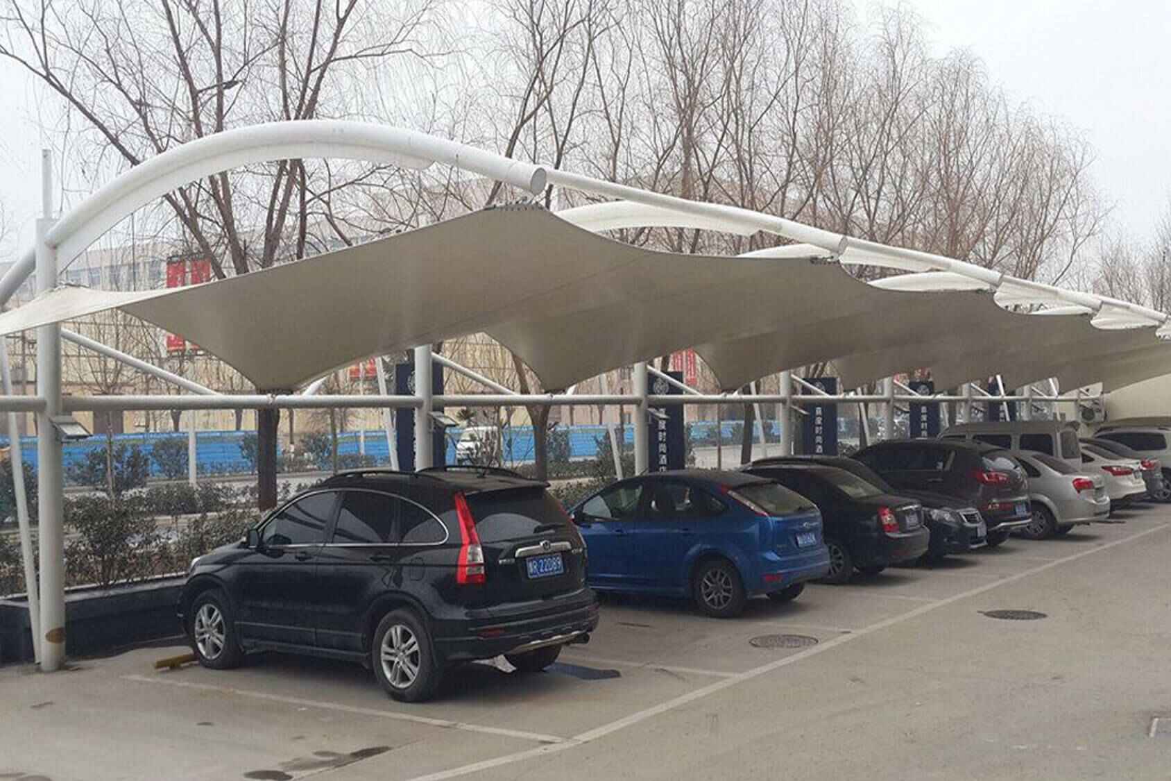 Unipole (Umbrella) Car Parking Shades