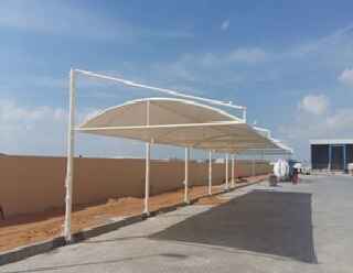 top support cantilever car parking shades